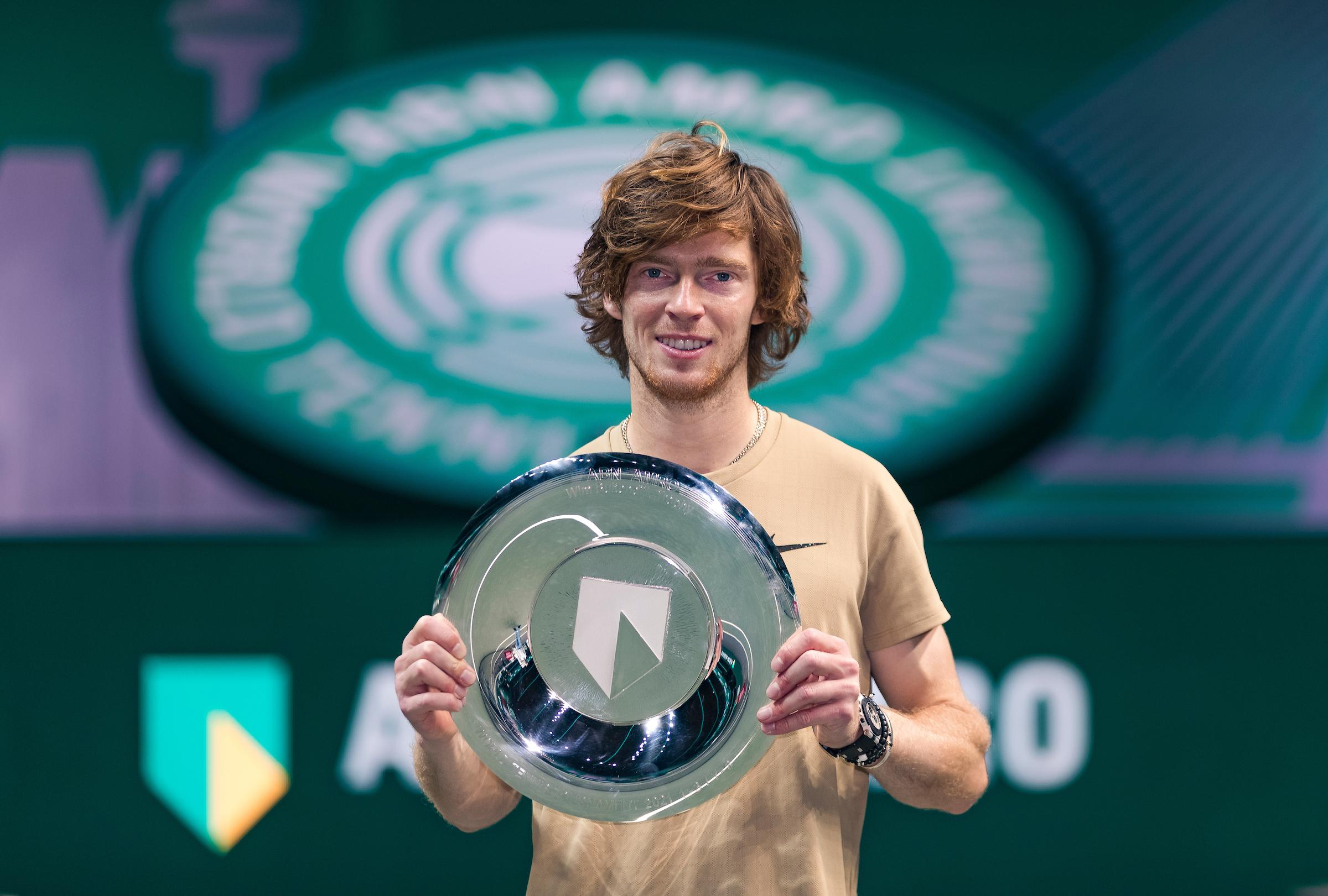 Andrey Rublev third former champion in Rotterdam Andrey Rublev third former champion in Rotterdam